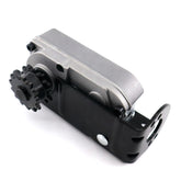 RJSPHH gearbox front view showing mounting points and robust housing for reliable repairs