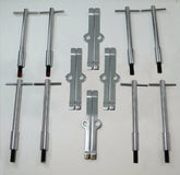 RJSPHH valve cover T-bars front view showing polished chrome finish and durable look