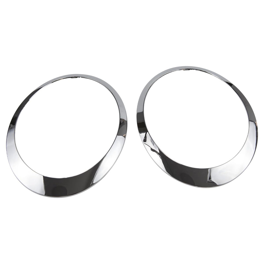 RLB-HILON front view of chrome headlight trim ring shows precise OEM fit and restored styling