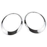 RLB-HILON front view of chrome headlight trim ring shows precise OEM fit and restored styling