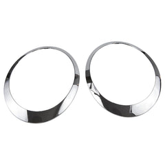 RLB-HILON front view of chrome headlight trim ring shows precise OEM fit and restored styling