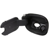 RLB-HILON front view fuel door housing shows clean OEM-style fit