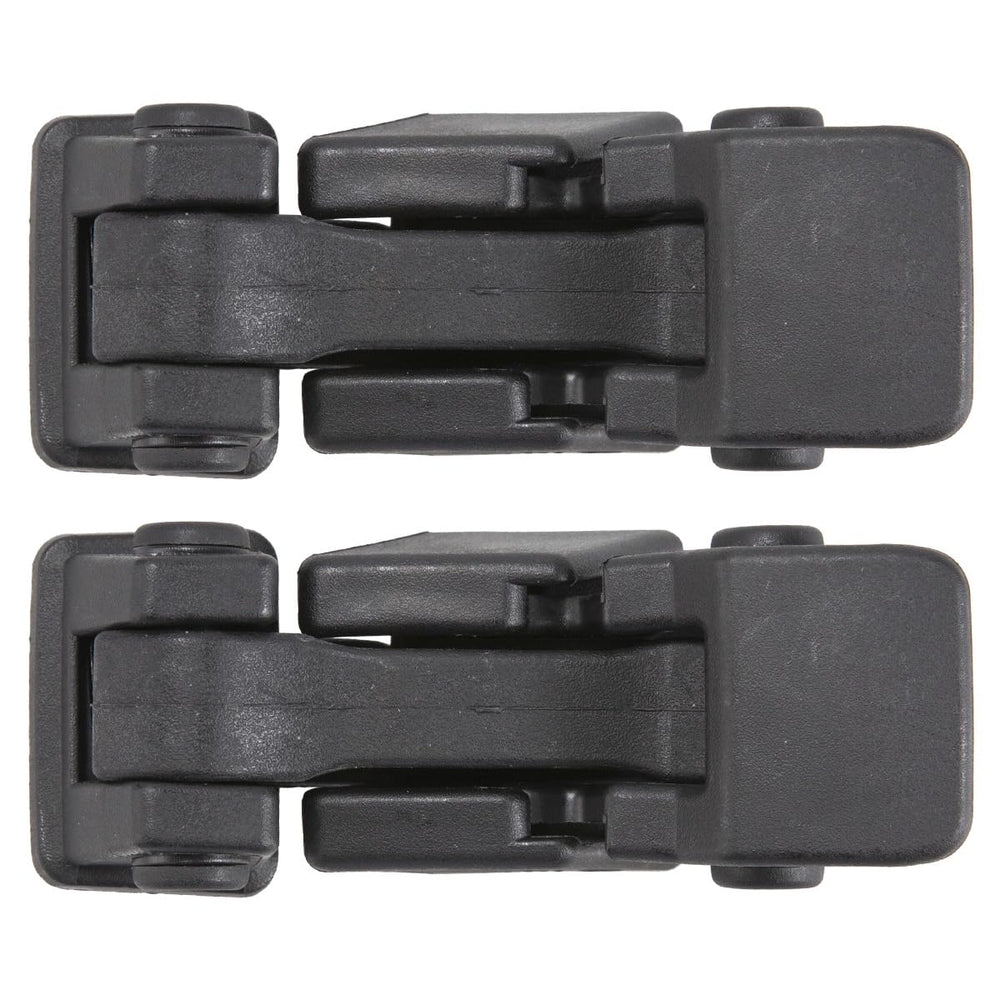 RLB-HILON front view of hood latch showing fit and profile for Jeep JK