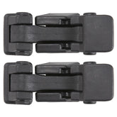 RLB-HILON front view of hood latch showing fit and profile for Jeep JK
