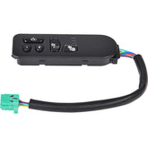 RLP heated seat switch front view showing original button layout and easy replacement