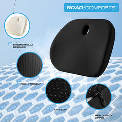 Road Comforts anti-slip bottom detail preventing sliding for stable seating