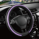 Road Comforts front view showing full cover and sporty black purple design benefit: stylish upgrade