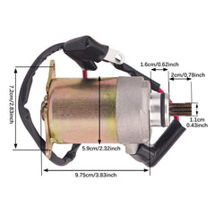 Road Passion starter side profile illustrating bolt pattern and mounting alignment benefit