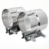 ROADFORMER front view of 2-pack clamps showing packaging and benefits