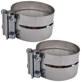 ROADFORMER front view of 5 inch clamp showing durable stainless finish and fit