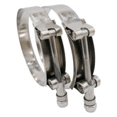 ROADFORMER front view of both clamps showing durable stainless finish and secure fit
