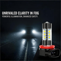 ROADLIT beam pattern demo showing focused light and improved road visibility