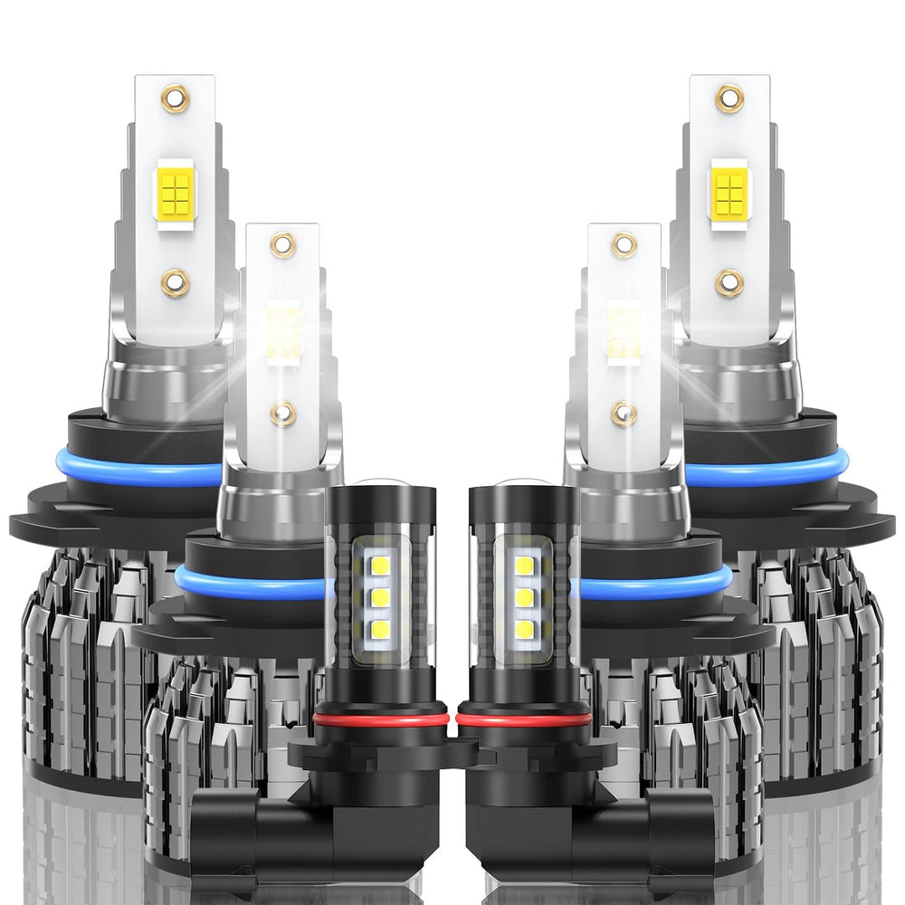 ROADLIT 6-pack front view showing bulbs and packaging, easy full-set upgrade