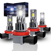 ROADLIT front packaging showing the 4-pack bulbs and fitment details, clear identification benefit