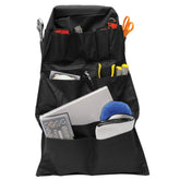 RoadPro front view of organizer showing 14 pockets for fast access