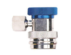 Robinair 18192 connected to vehicle service port demonstrating ease of use