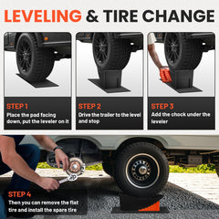 ROBLOK curved tread contacting tire for secure lift and reduced slip