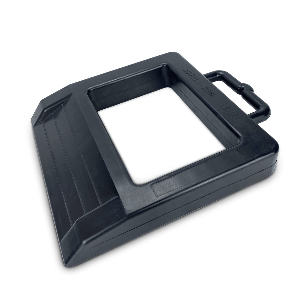 ROBLOK front view showing full chock for quick identification and durability
