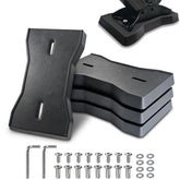 ROBLOck front view of the 4-pack showing durable rubber and immediate stability
