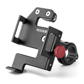 ROCKBROS front view of handlebar mount showing secure grip and stability