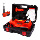 ROGTZ electric car jack front view showing compact portability and fast lift