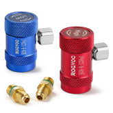 Rogvoc front view adapter pair showing both HP and LP connectors for fast service