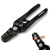 Rogvoc front view of rounder pliers showing all holes and ergonomic grip for quick repairs