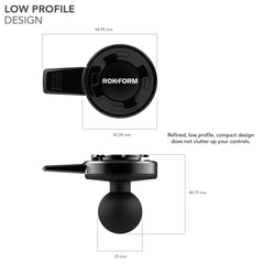 Rokform adapter installed on motorcycle stem demonstrating secure mounting