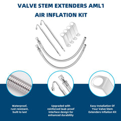 Rolkely stainless braided inner extension detail for durable leak resistance