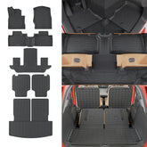 Rongtaod front floor liners fitted showing precise fit and protection