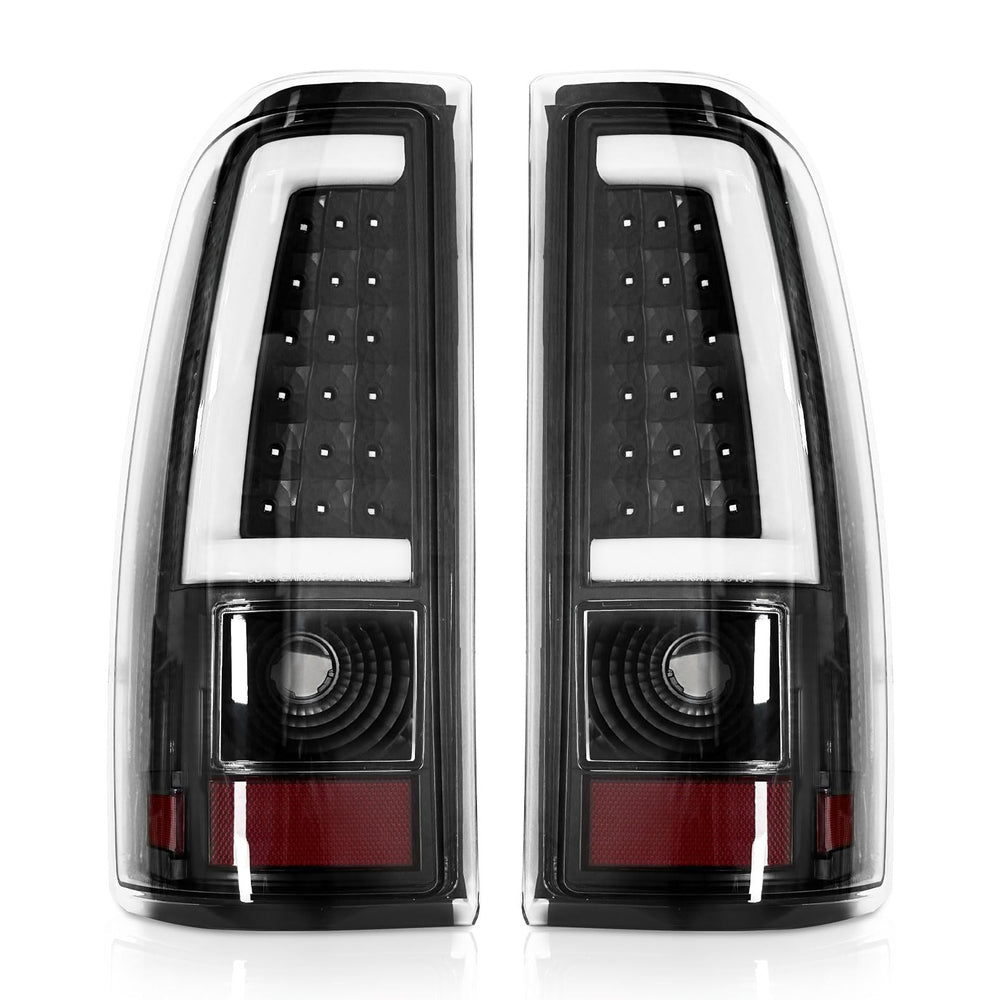 Rongxu auto front view tail lights showing OE-style fit and clean finish