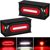 RONSTA front view showing steel boxes and LED lights for durable protection