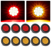 Ronybuy front view of amber and red lights showing kit completeness and quick install benefit