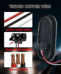 Ronybuy white wire with #10 ring terminal for secure grounding