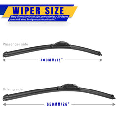 Rooppa blade closeup of rubber edge highlighting smooth wipe and reduced streaking benefit