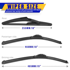 Rooppa close-up of rubber edge providing streak-free visibility