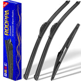 Rooppa front packaging showing full wiper kit and clear fit benefit