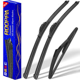 Rooppa front packaging showing wipers and benefit of OEM-style replacement