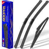 Rooppa packaged 3-wiper kit showing front packaging and included blades for easy purchase