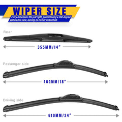 Rooppa rubber edge close-up showing smooth blade profile for streak-free wiping benefit