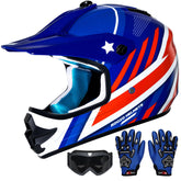 ROOZO helmet front view showing full-face protection and clear branding benefit