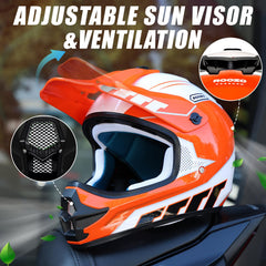 ROOZO adjustable visor with goggles for clear vision and sun protection