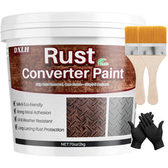 Rosemeek front can 70oz showing product packaging and benefit of easy rust treatment