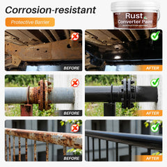 Rosemeek spray application on metal surface showing fast, even coverage and convenience