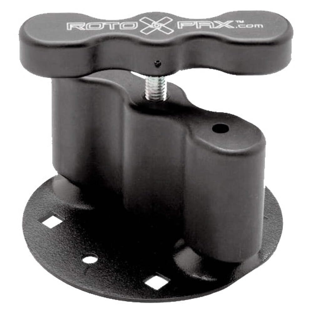 RotopaX RX-PM pack mount front view showing secure mounting and compact profile