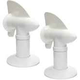 RotoVent front view white two-pack showing aerodynamic shape and easy fit