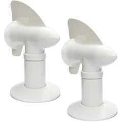 RotoVent front view white two-pack showing aerodynamic shape and easy fit