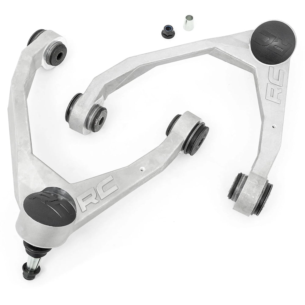 Rough Country front view of forged upper control arm showing solid one-piece strength