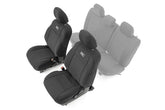 Rough Country front seat cover front view showing clean factory-style protection