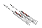 Rough Country front shock assembly showing fitment and improved handling